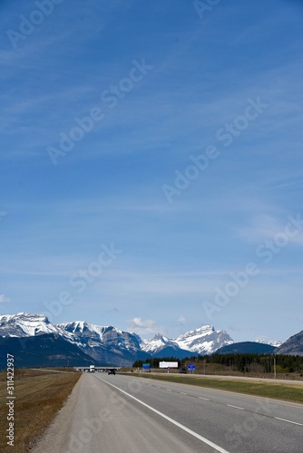 Highway to the Canadian Rockies
