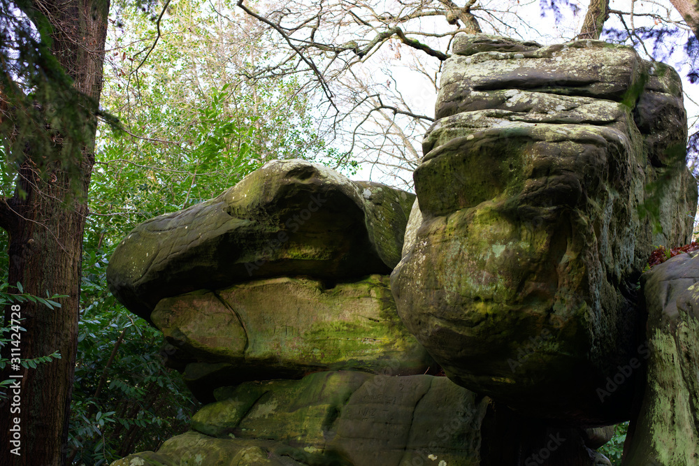 Rocks in the landscape United Kingdom
