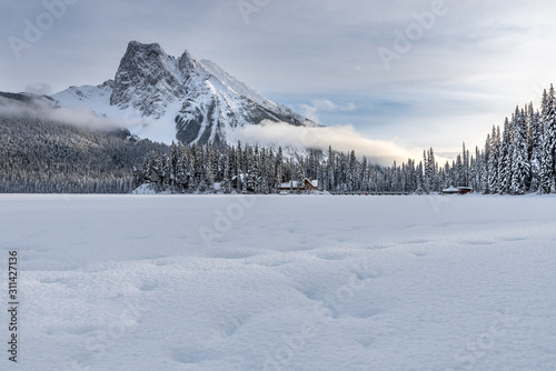 Winter at Emerald Lake in Yoho National Park, British Columbia, Canada © jkgabbert