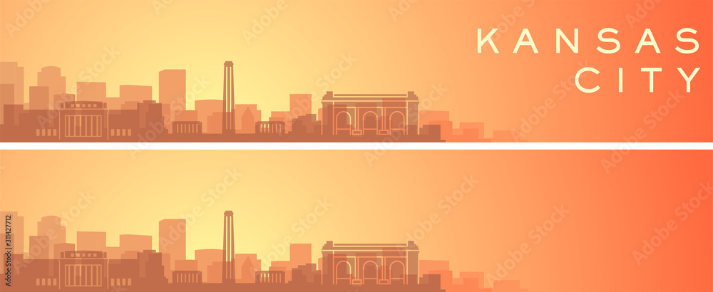 Kansas City Beautiful Skyline Scenery Banner