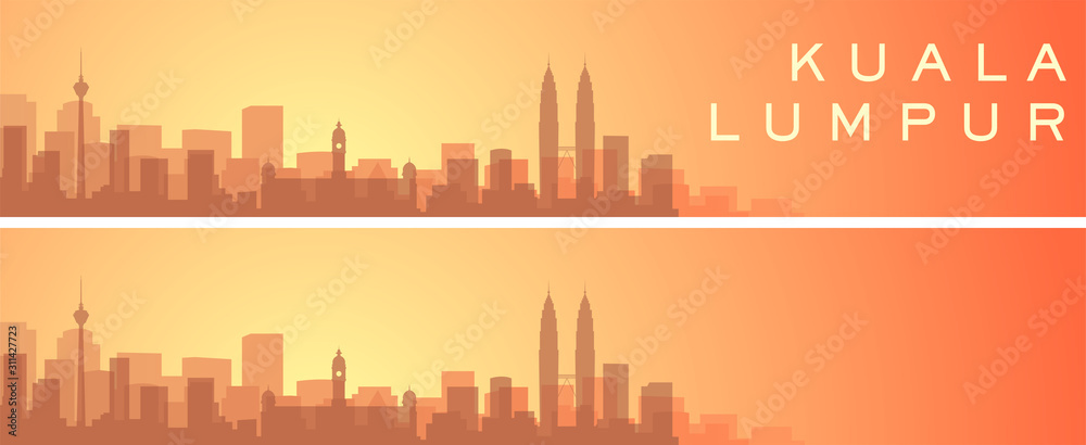 Kuala Lumpur Beautiful Skyline Scenery Banner