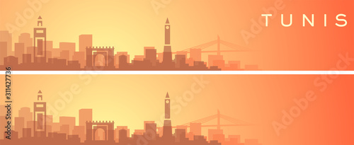 Tunis Beautiful Skyline Scenery Banner