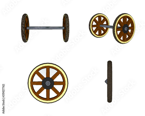 Ruedas de coches antiguas