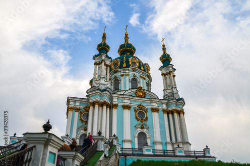 St Andrew's Church in Kyiv, Ukraine