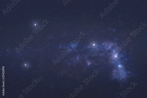 Aries Constellation stars in outer space. Zodiac Sign Aries constellation stars. Elements of this image were furnished by NASA 