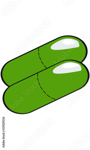2 Green Pills