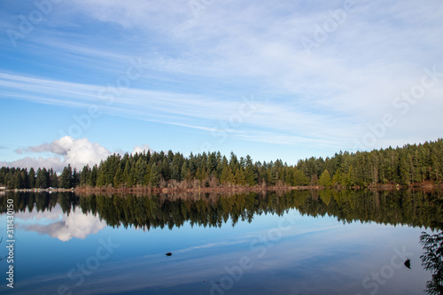 Landscape of Lake and Sky