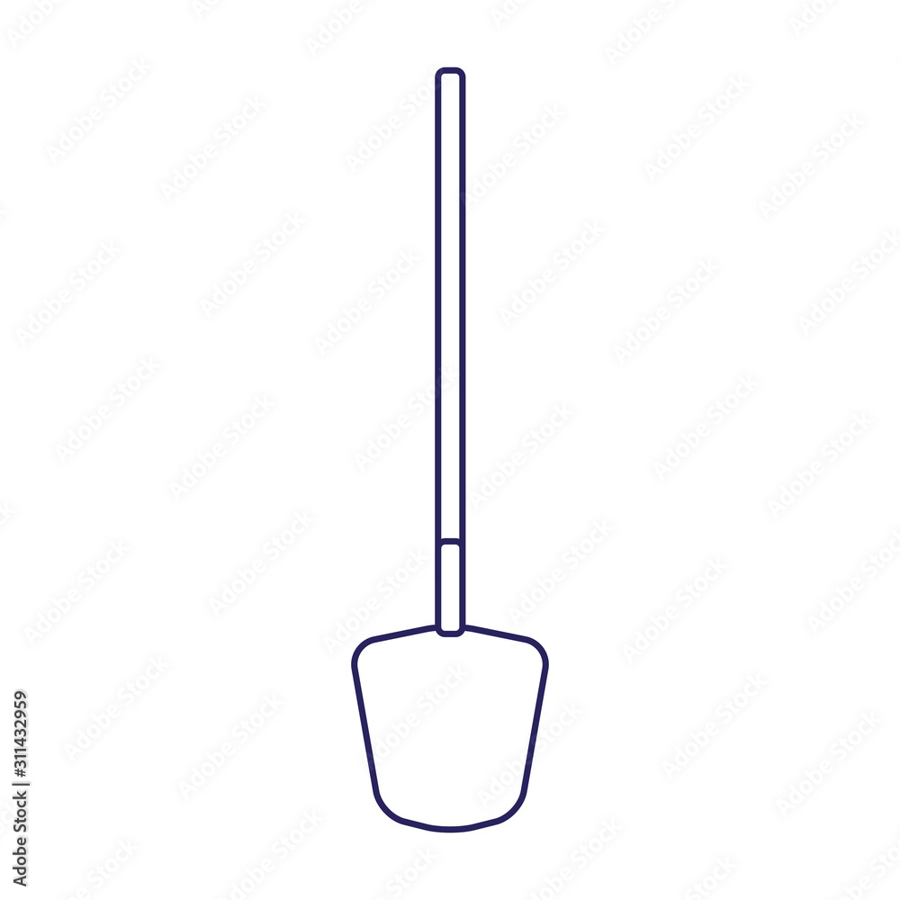 shovel tool icon, flat design shovel tool icon, flat design