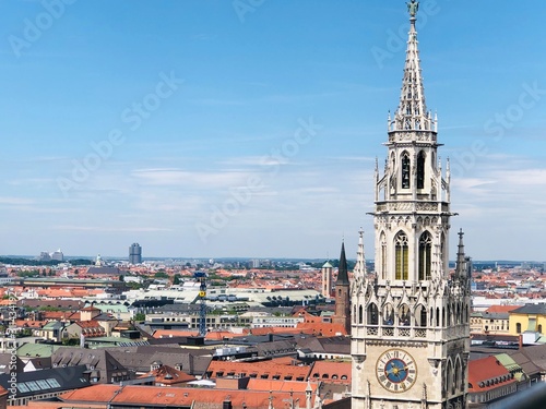 view of the city of munich germany