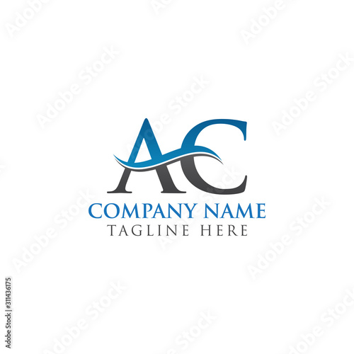 AC Letter Logo With Creative Modern Business Typography Vector Template. Creative Alphabetical AC Logo Design.