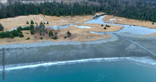 Frozen winter views of the Alaska coast © Michael & Tiffany