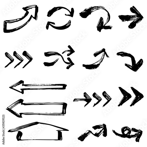 手書き風矢印セット