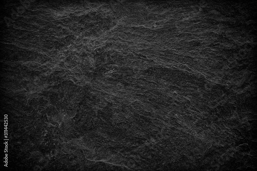 Dark grey black slate background or texture.