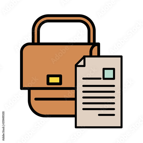 postal service handbag isolated icon