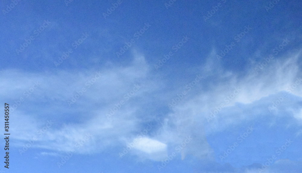 Beautiful Shot of a Cloud With Clear Blue Sky Beautiful Shot of a Cloud With Clear Blue Sky