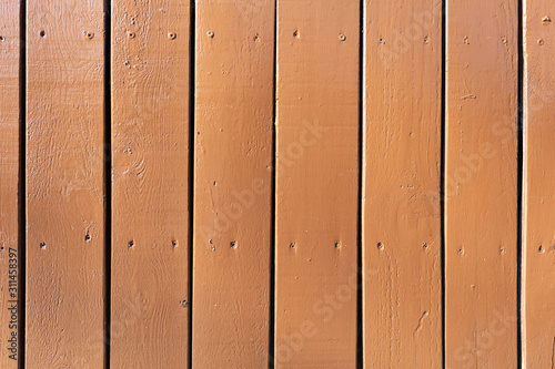 Wallpaper Mural Detail of old wood wall with screws and nails Painted brown, Cádiz Spain Torontodigital.ca