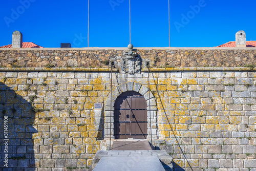 Entry gate of so called Cheese Castle in Porto city, Portugal photo