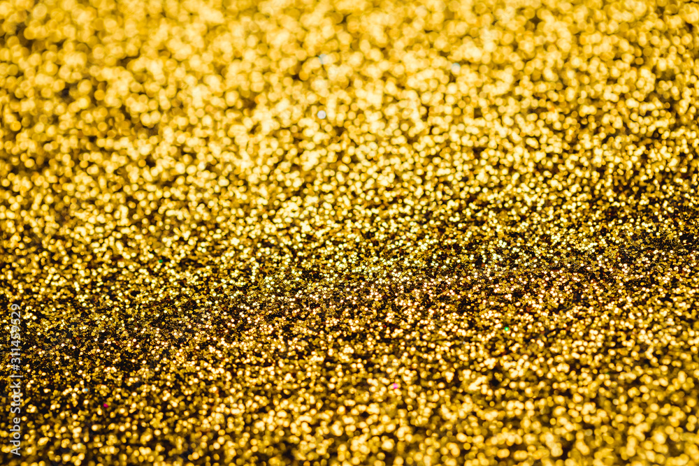 Abstract Golden glitter bokeh Abstract Golden glitter bokeh