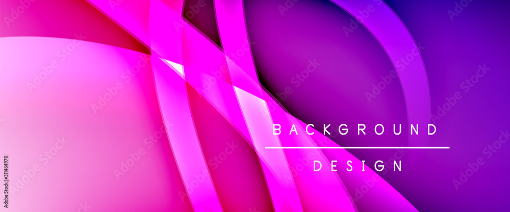 Dynamic trendy fluid color gradient abstract background with flowing wave lines. Vector Illustration Dynamic trendy fluid color gradient abstract background with flowing wave lines. Vector Illustration