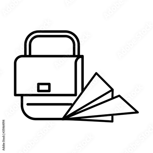 postal service handbag isolated icon