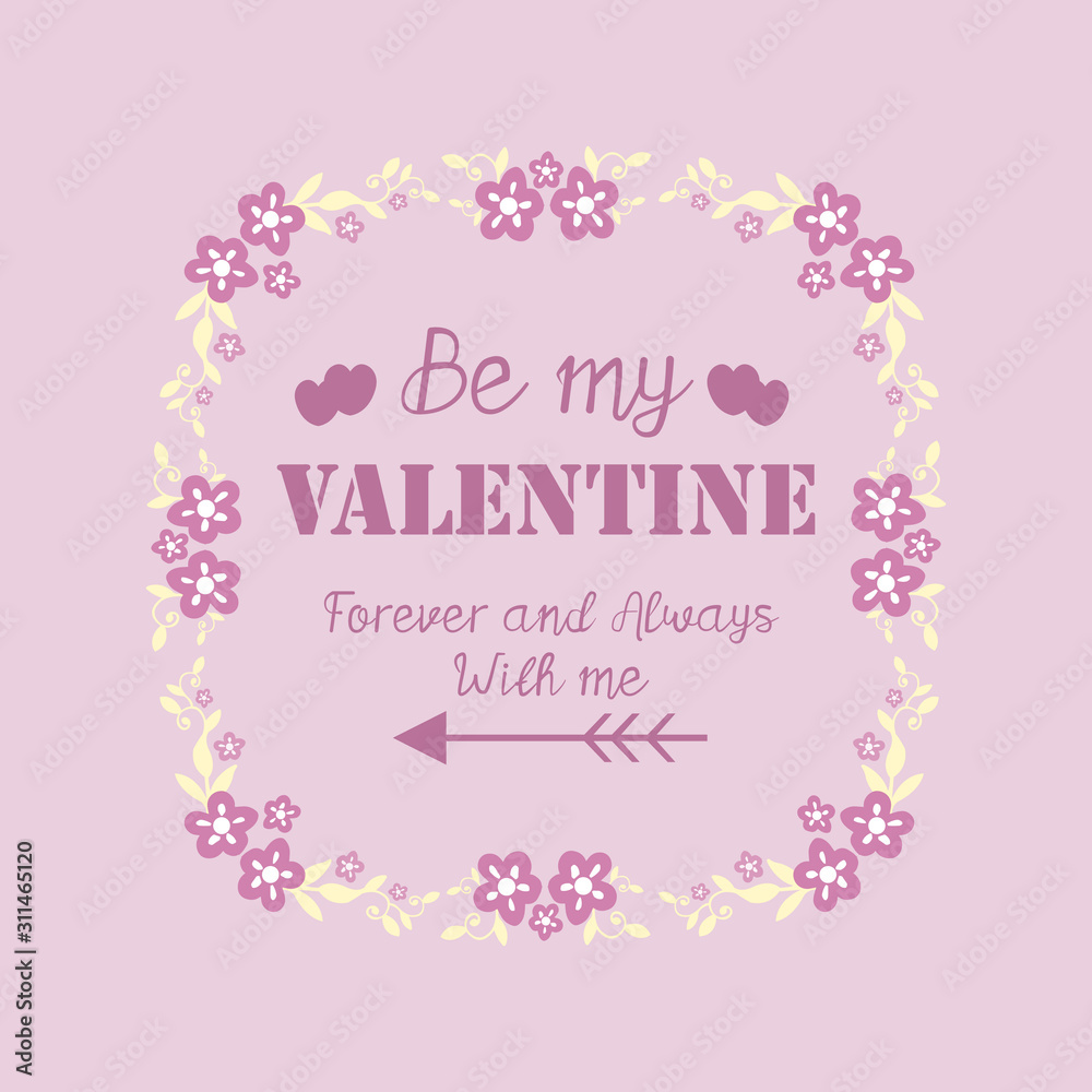 Ornate pink and white floral frame seamless, for card design happy valentine. Vector Ornate pink and white floral frame seamless, for card design happy valentine. Vector