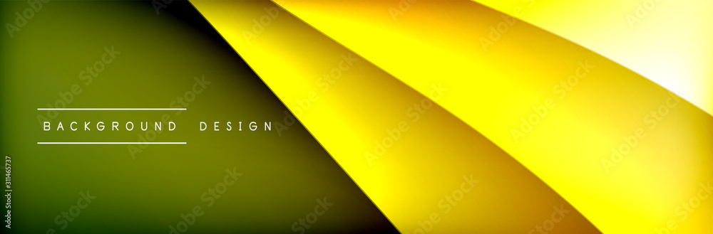 Obraz premium Flowing waves with 3d shadow effects and fluid gradients. Dynamic trendy abstract background. Vector Illustration