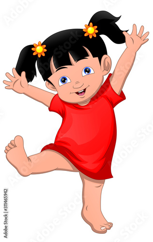 cute Happy little girl