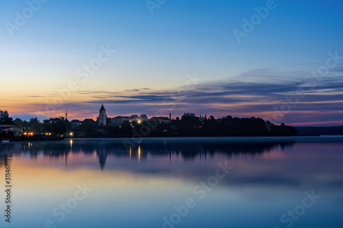 Dawn. Sebezh city, Pskov region, Russia