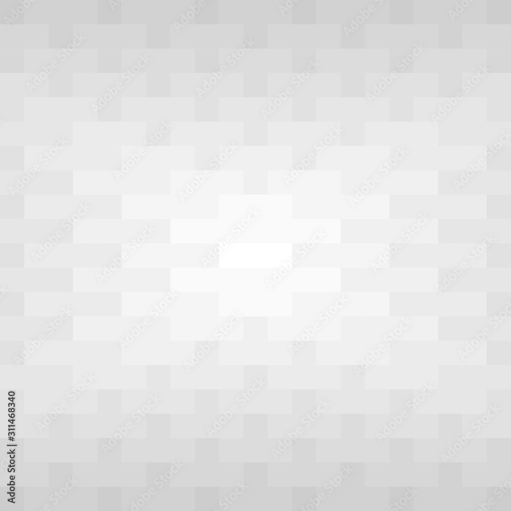 Gray rectangles and squares repeat pattern background. Abstract geometric cool background vector.