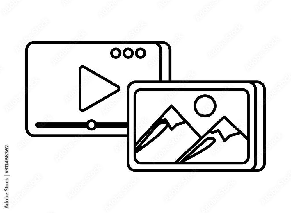 media player template with play button and picture media player template with play button and picture