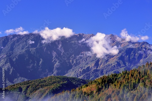 Mountain cloud landscape-Taiping Mountain in Yilan County  Taiwan.