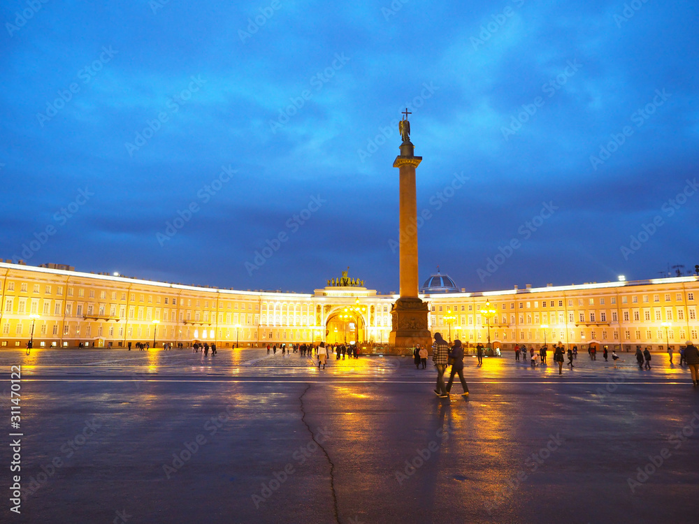 Hermitage, St. Petersburg palace of Russia is a public place.