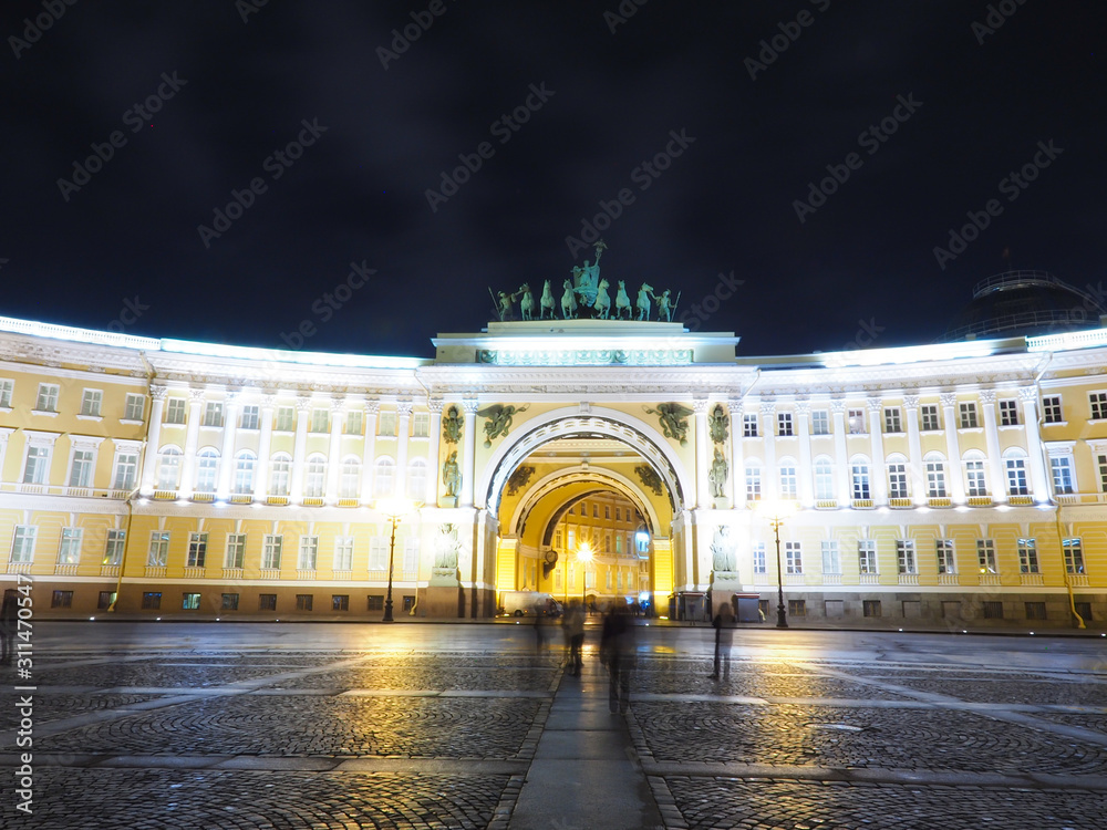 Fototapeta premium Hermitage, St. Petersburg palace of Russia is a public place.