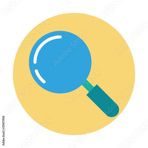 search magnifying glass isolated icon