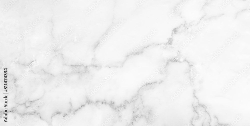 Fototapeta premium Marmurowy granit biały panorama tło powierzchnia ściany czarny wzór graficzny abstrakcyjne światło elegancka czerń na podłogę ceramiczny licznik tekstura płyta kamienna gładka płytka szary srebrny naturalny