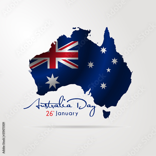 Australia's day background simple design 