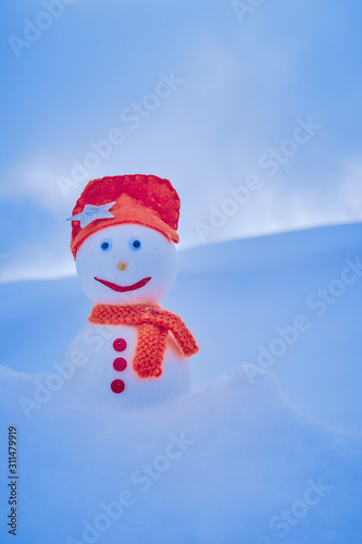 Image of a snowman. Handiwork. © PhotoBetulo