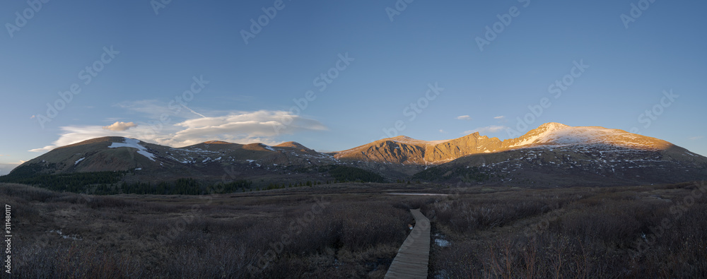 Trail leading to Mount Bierstadt a Colorado 14er near Georgetown and Guanella Pass