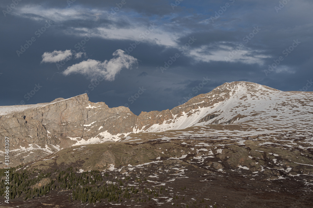 Storm Clouds roll over Mount Bierstadt at Guanella Pass