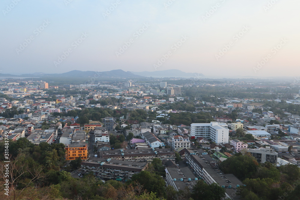 panoramic view of the Phuket Town