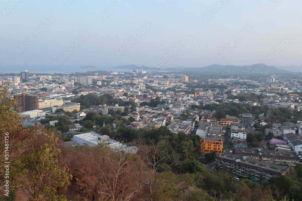 panoramic view of the Phuket Town