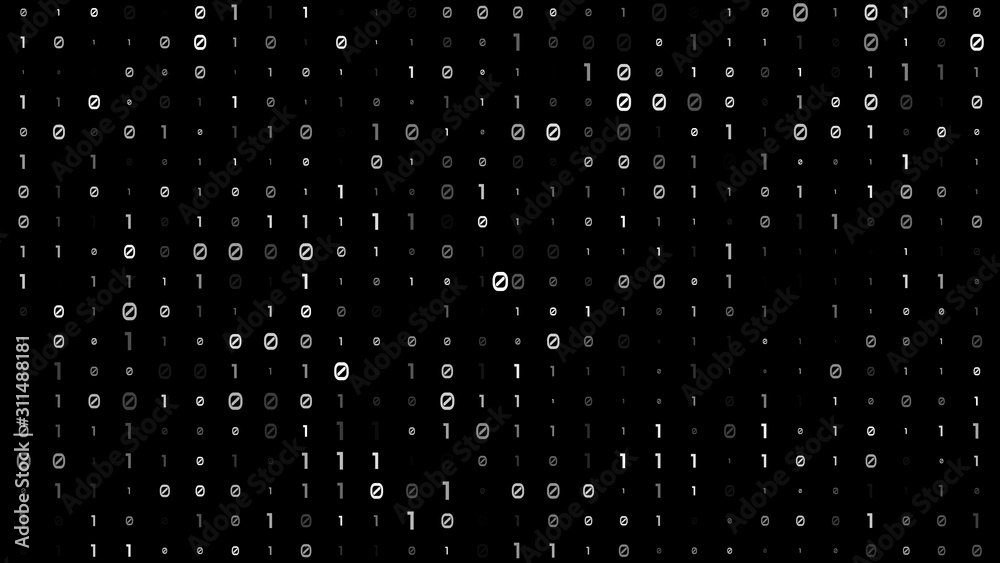 Twinkle technology Binary code on background Twinkle technology Binary code on background