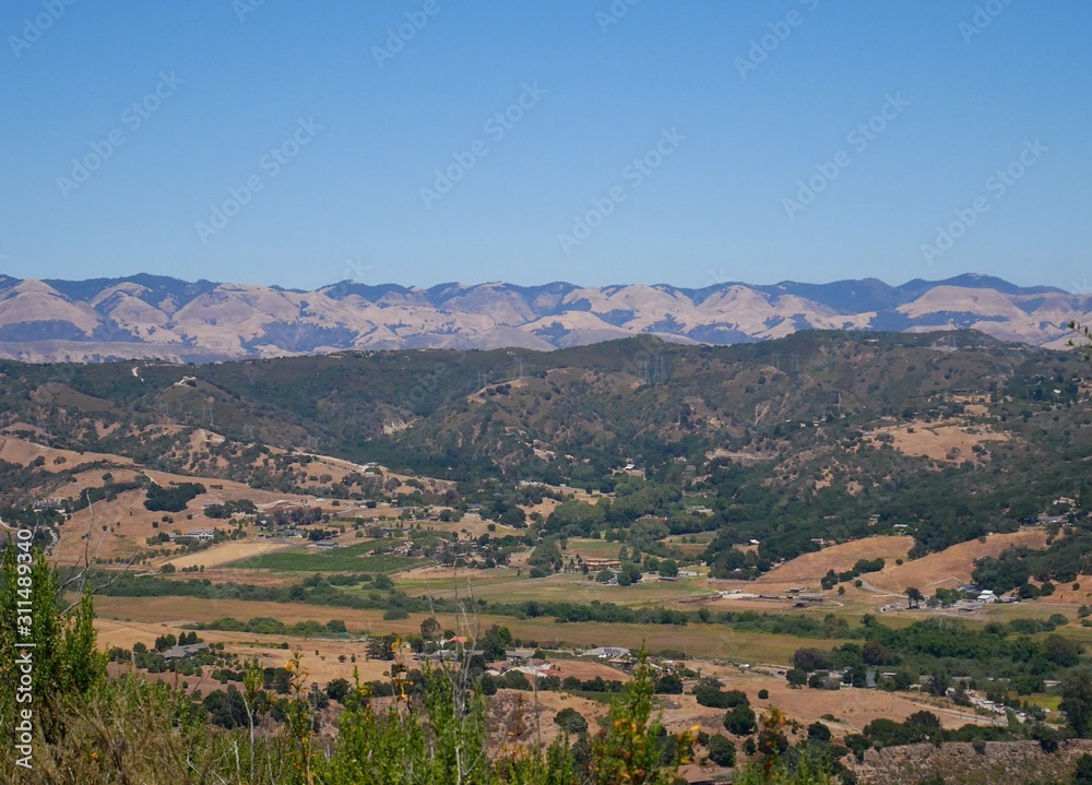 panorama view from Cerro San Luis Peak, California, USA