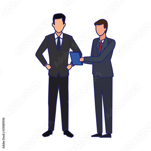 businessmen standing icon