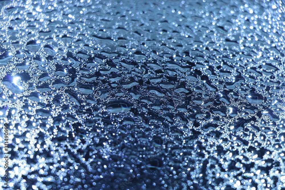 Obraz premium water drops on glass