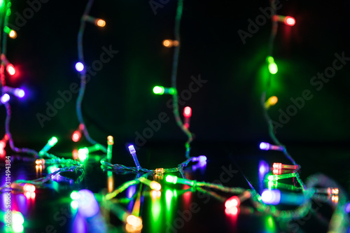 Christmas burning garlands ...