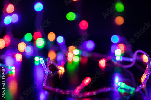 Christmas burning garlands ...