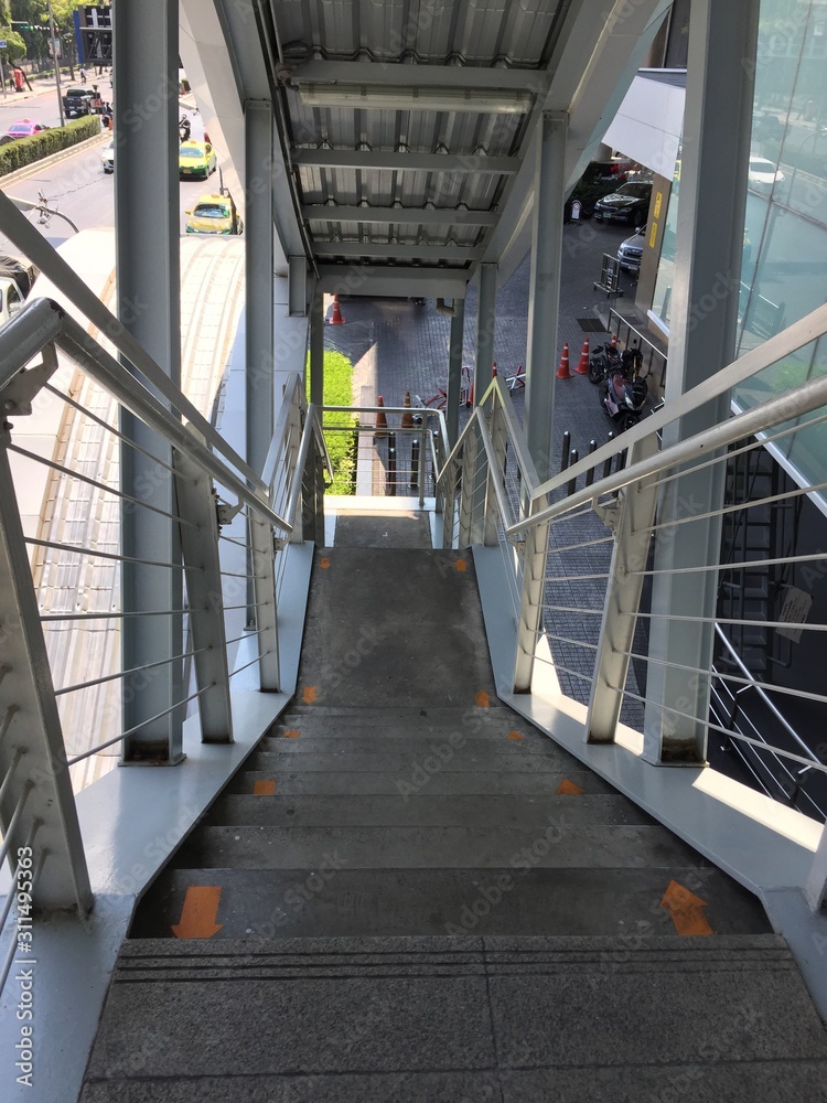 Nobody walk on stair Nobody walk on stair