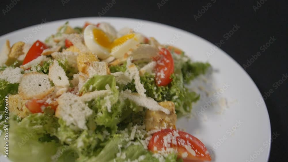 Slow motion close up meal Slow motion close up meal