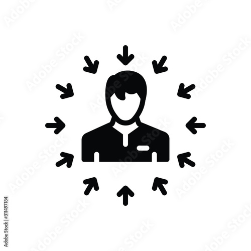 Black solid icon for me self